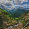 Going To The Sun Road Montana Diamond Painting