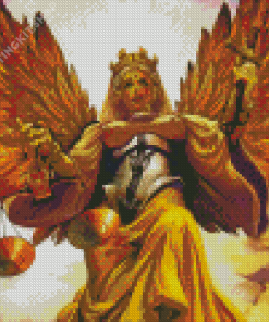 Golden Angel Of Justice Diamond Painting