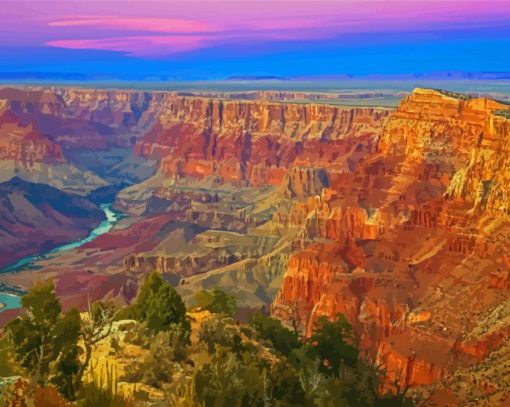 Grand Canyon West Sunset Diamond Painting