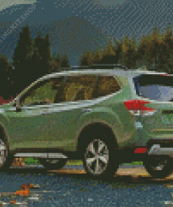 Green Subaru Forester Diamond Painting