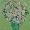 Green And White Vase Art Diamond Painting