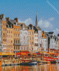 Honfleur Buildings Diamond Painting