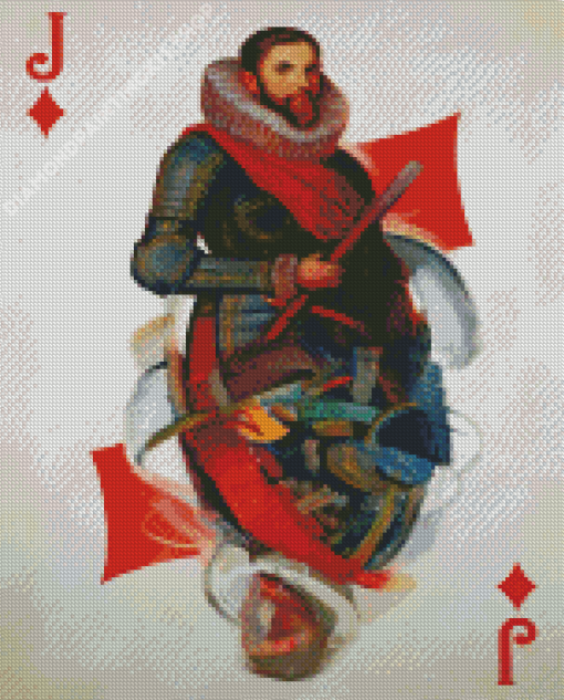 Jack Of Diamonds Card Diamond Painting