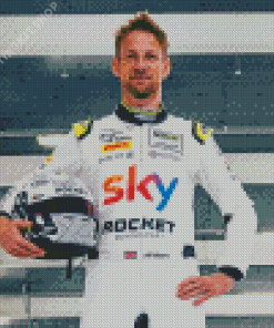 Jenson Race Car Driver Diamond Painting