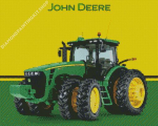 John Deere Tractor Poster Diamond Painting