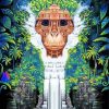 Jungle Monkey Waterfall Diamond Painting