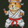 Karate Mouse Diamond Painting