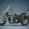 Kawasaki Vulcan Classic Mootorcycle Diamond Painting