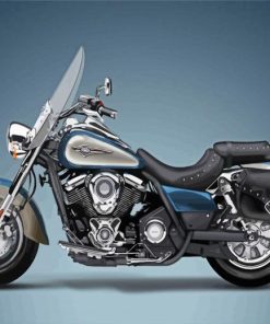 Kawasaki Vulcan Classic Mootorcycle Diamond Painting