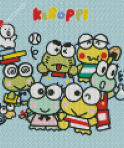 Keroppi Family Diamond Painting