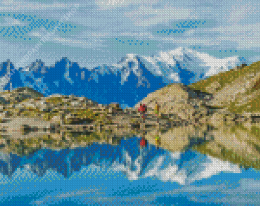 Lac Blanc Chamonix Diamond Painting