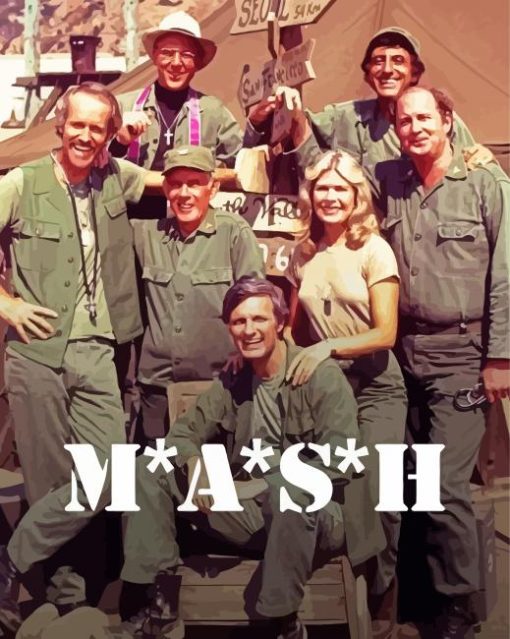 Mash Sitcom Poster Diamond Painting