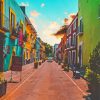 Mexican Alley Houses Diamond Painting