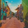 Mexican Alley Houses Diamond Painting