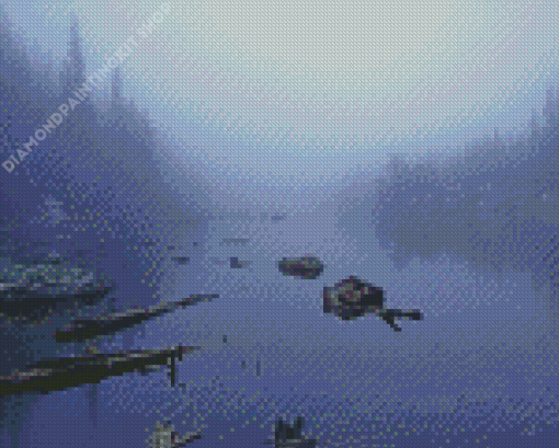 Misty Lake Diamond Painting