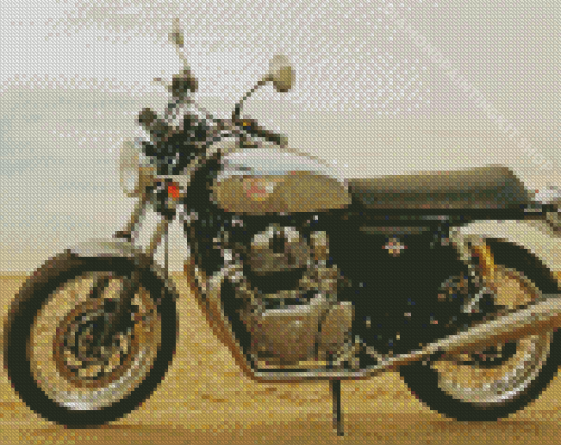 Motorcycle Royal Enfield Interceptor Diamond Painting