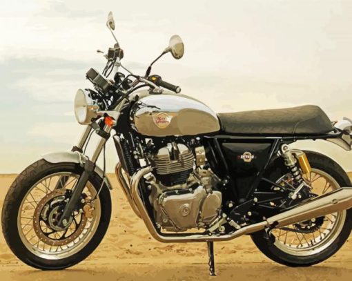 Motorcycle Royal Enfield Interceptor Diamond Painting