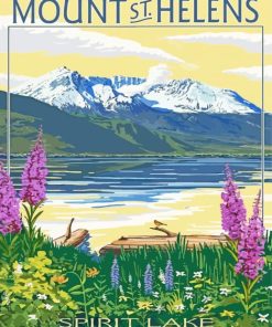 Mount St Helens National Park Poster Diamond Painting