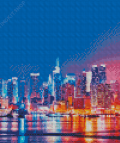 New York At Night Diamond Painting