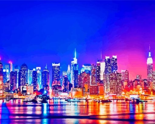 New York At Night Diamond Painting