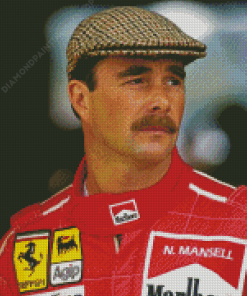 Nigel Mansell Diamond Painting