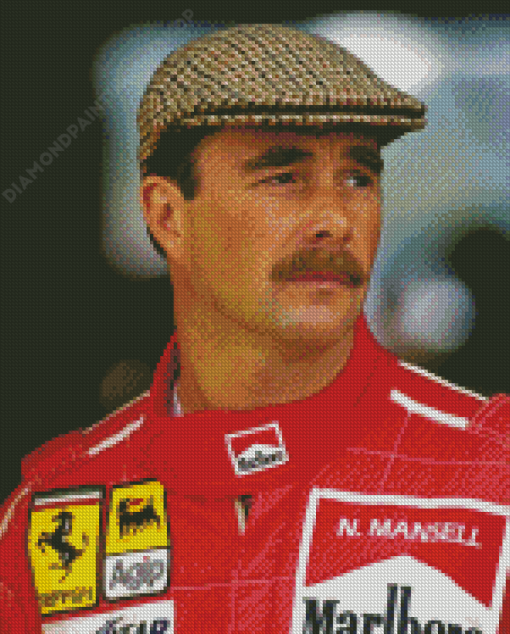 Nigel Mansell Diamond Painting