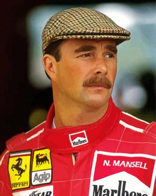 Nigel Mansell Diamond Painting