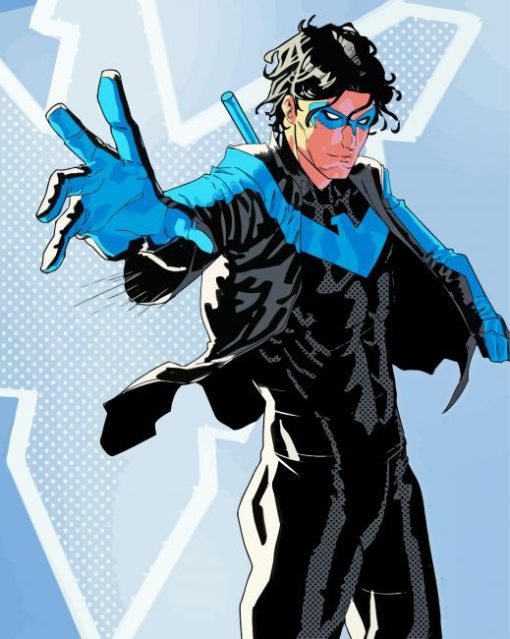 Nightwing Diamond Painting