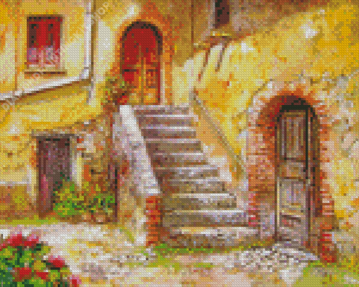 Old Italy House Art Diamond Painting