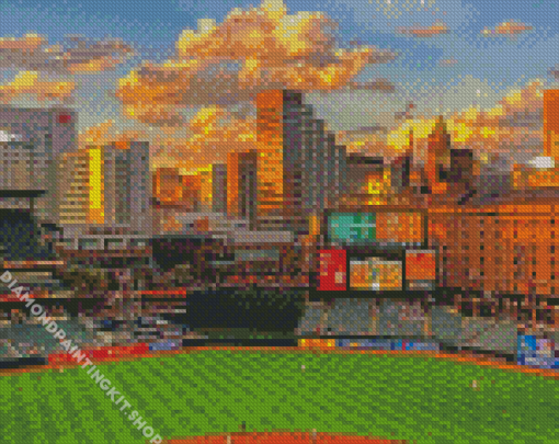 Orioles Park At Camden Yards Stadium Diamond Painting