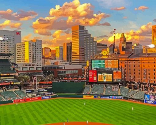 Orioles Park At Camden Yards Stadium Diamond Painting