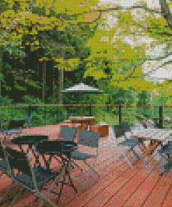 Outdoor Cafe Diamond Painting