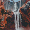 Ouzoud Winter Waterfall Diamond Painting