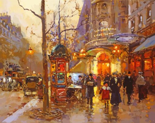 Paris By Edouard Cortes Diamond Painting