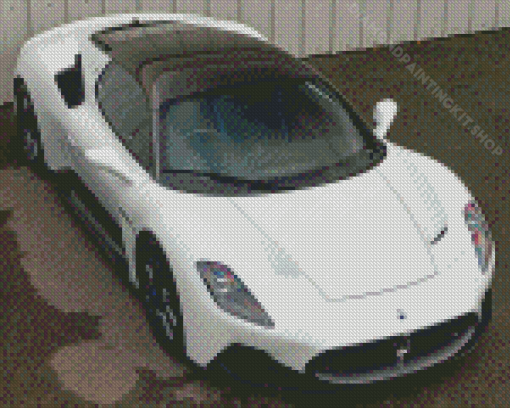 Pearl White MC20 Maserati Diamond Painting