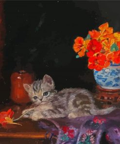 Playful Kitten Diamond Painting