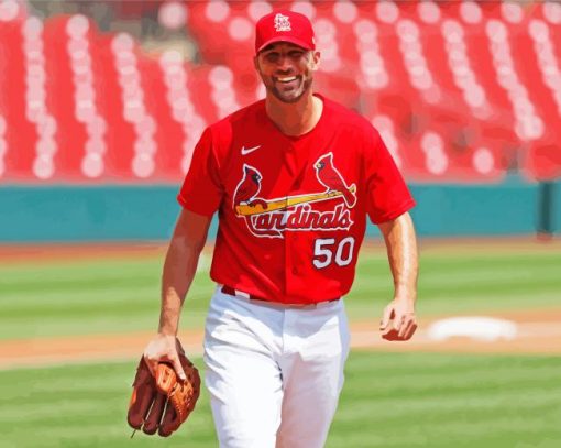 Professional Baseballer Adam Wainwright Diamond Painting