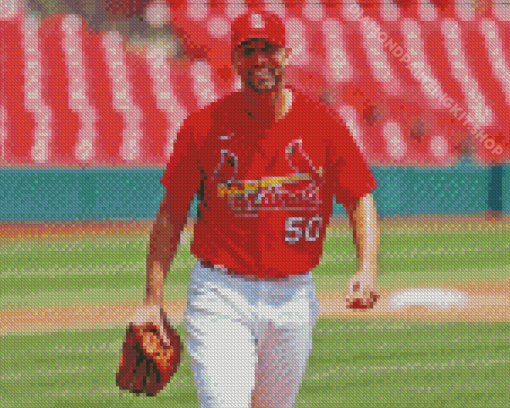 Professional Baseballer Adam Wainwright Diamond Painting