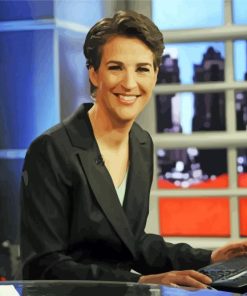 Rachel Maddow On Set Of The Rachel Maddow Show Diamond Painting