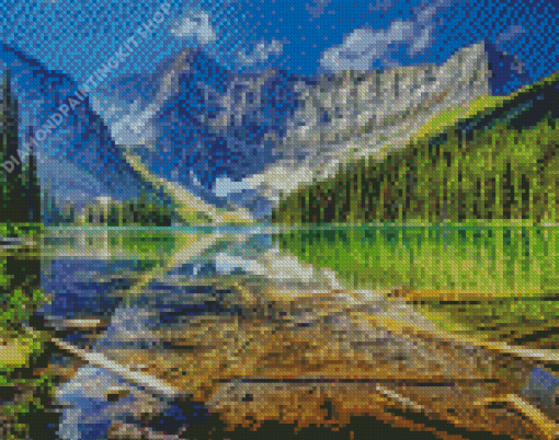 Rawson Lake Alberta Canada Diamond Painting