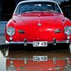 Red Karmann Ghia Reflection Diamond Painting