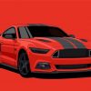 Red Mustang Gt Ford Art Diamond Painting