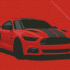 Red Mustang Gt Ford Art Diamond Painting