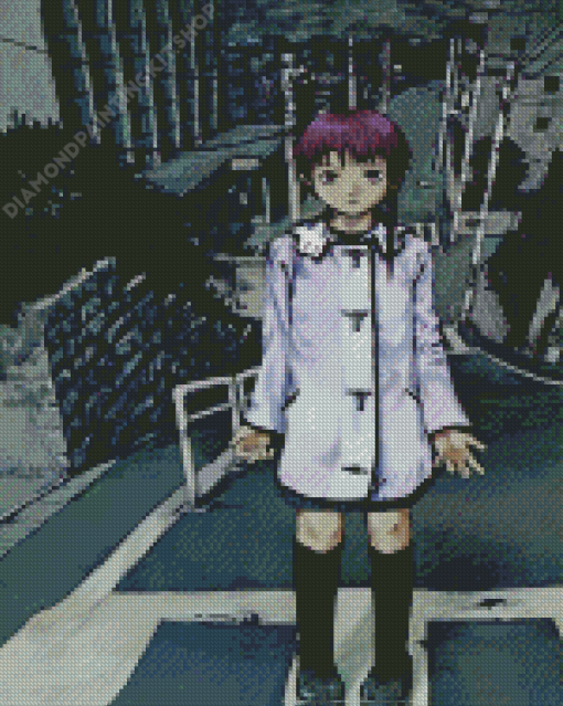 Serial Experiments Lain Iwakura Anime Girl Diamond Painting