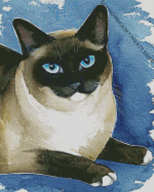 Siamese Snowshoe Diamond Painting