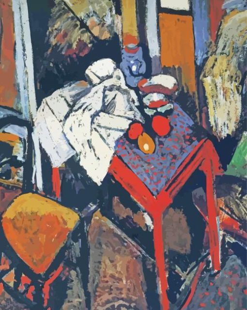 Still Life In The Red Table By Andre Derain Diamond Painting