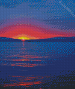 Sunrise Over Lake Champlain Vermont Diamond Painting