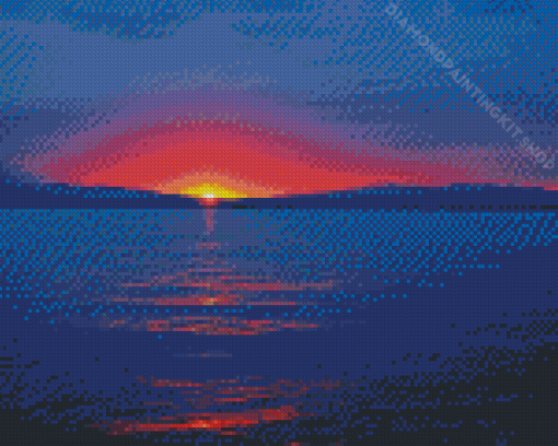 Sunrise Over Lake Champlain Vermont Diamond Painting