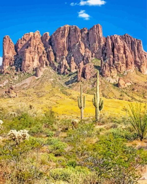 Superstition Mountain Diamond Painting