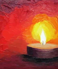 Tea Light Candle Art Diamond Painting